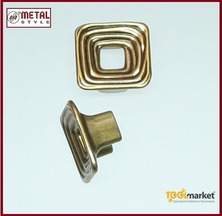 Pomolo quadro antichizzato 24160Z0320B.07