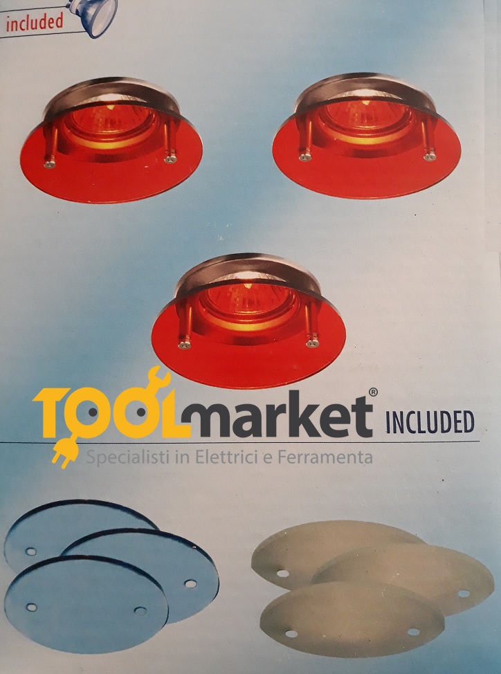 Faretto incasso LED set 3 pz con vetri intercambiabili 59363/17/55 MASSIVE