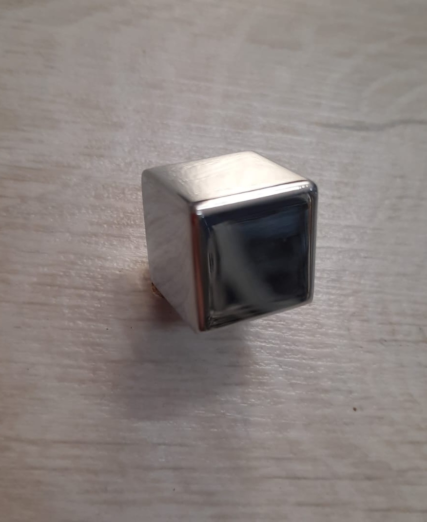 Pomolo in zama per mobili cromo 340 Mital