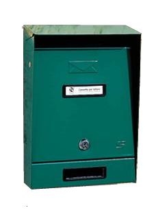 Cassetta postale in lamiera verniciata Verde