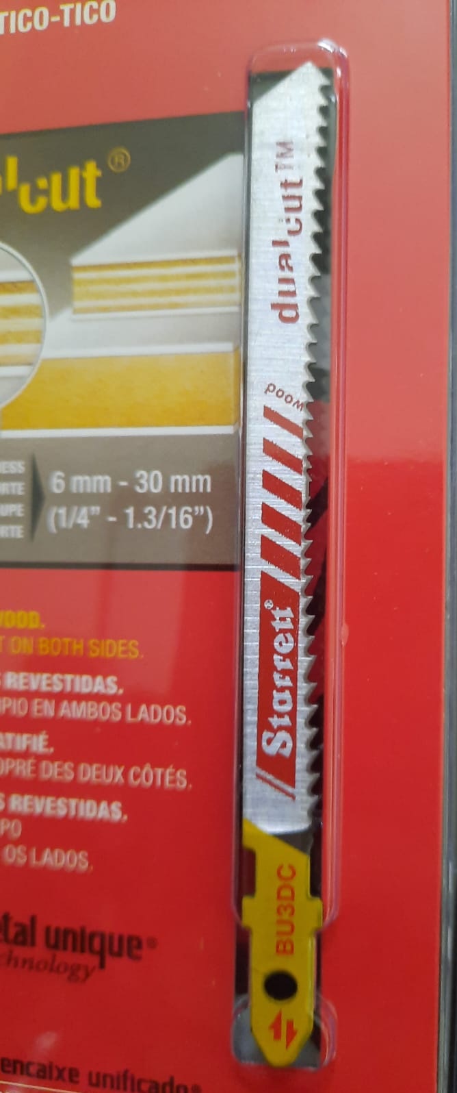 Lame per seghetto alternativo taglio legno conf da 2PZ   75 x 8 x 1.5 mm TEL