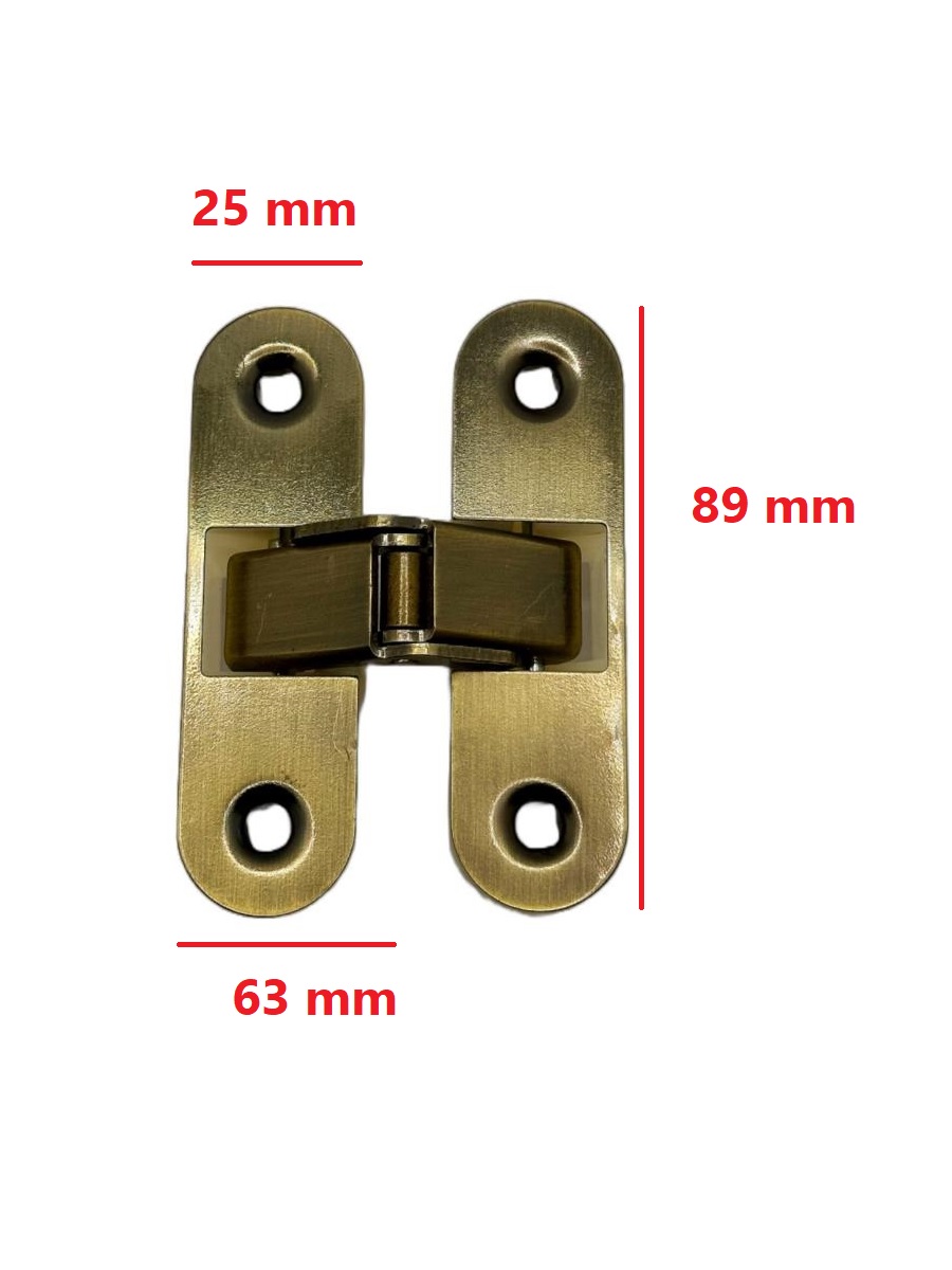 Cerniera a scomparsa in nylon bronzata