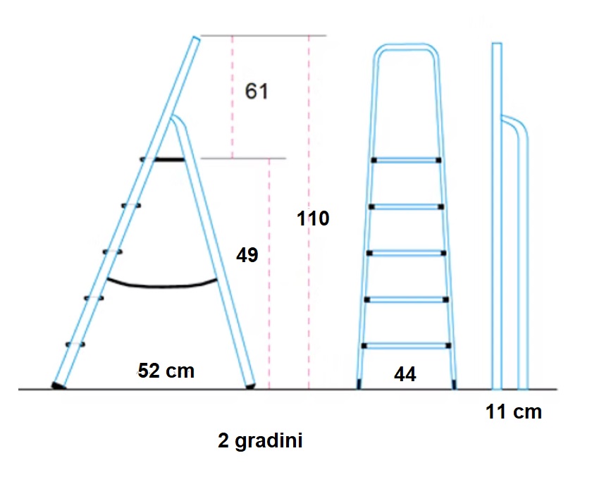 Scala-sgabello domestico - CANNAROZZI 81.00.xx nat