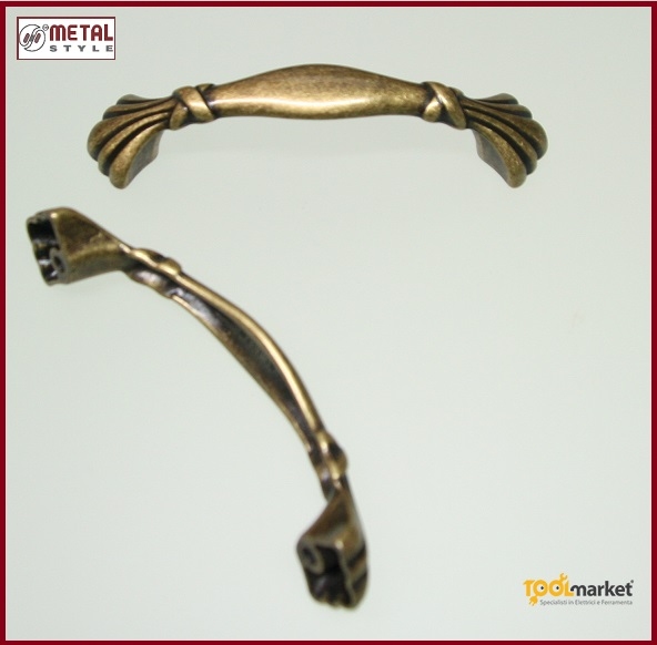 Maniglia per mobile anticata 15089Z1280B09 Metalstyle