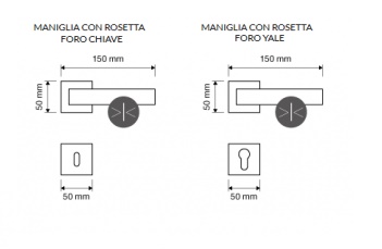 Maniglia Stream Zincral per porte linea calì