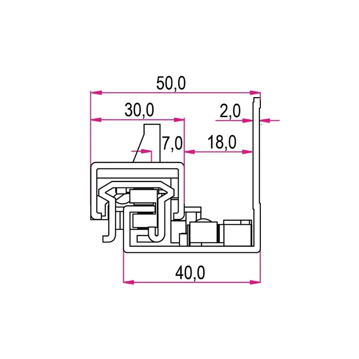 Guide ad estrazione totale push e chiusura ammortizzata Q53 Ram Industrie