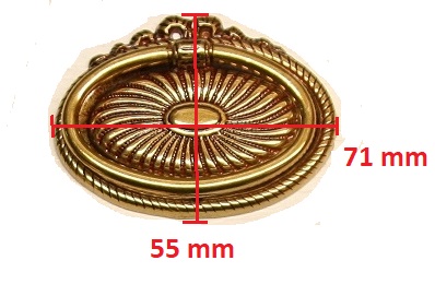 Maniglia per mobile oro patine' metal 062210710054 Maniglia per mobile oro patine' metal 062210710054