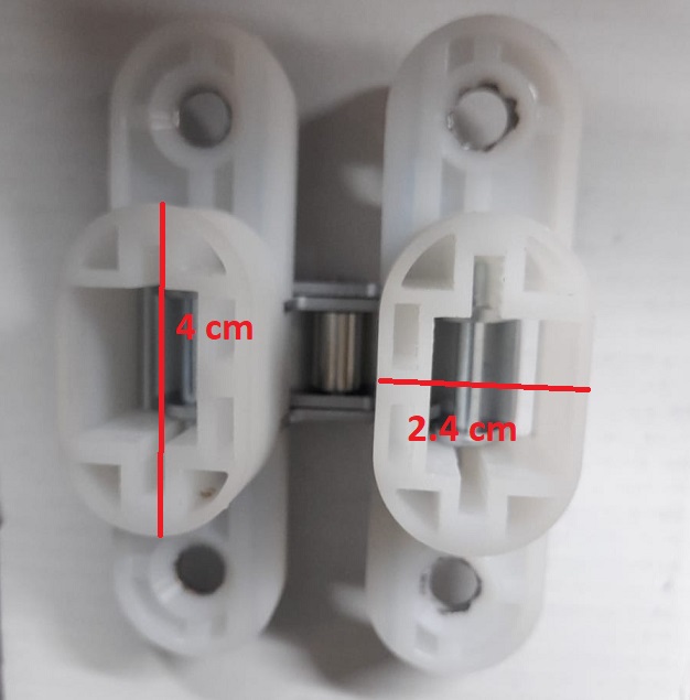 Cerniera a scomparsa in nylon cromo satinata