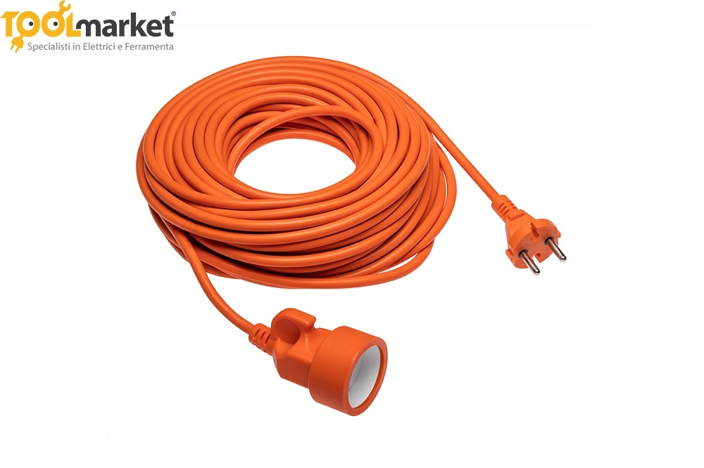 Prolunga arancio 2x1 da 10m e 20m - GTV