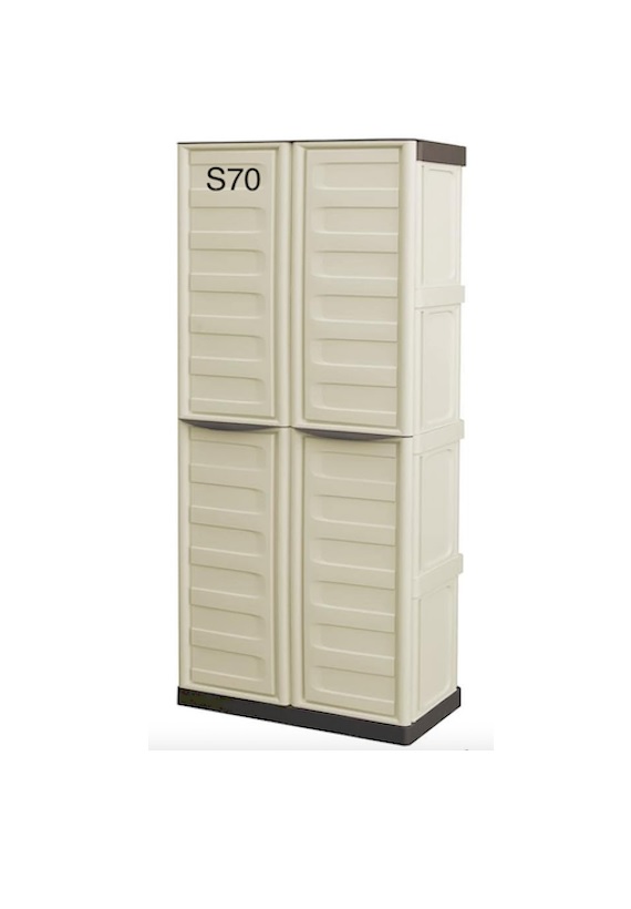 Armadio alto portatutto Steel piani S70/tpt