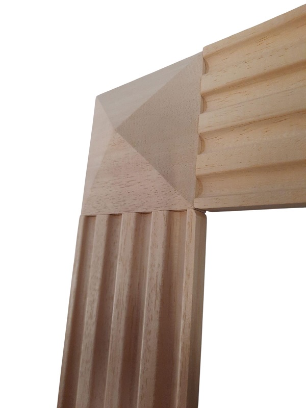 Tocchetto in legno Lesena per boiserie o cornici per porte lc624ATS