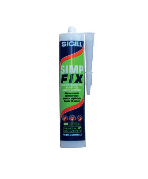 Sigillante ibrido per applicazioni difficili  SIMP FIX cristallino da 290 ml