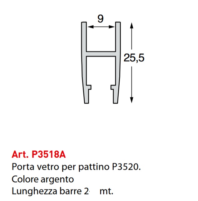 Kit per sistema ante vetri scorrevoli  ALGO