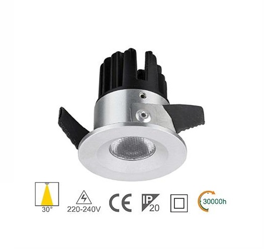 faretto incasso LED 2 W