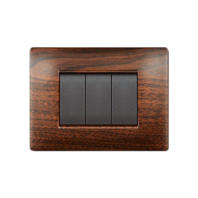 Placca copri interruttore Legno scuro  Mylife Q ecl2883ls
