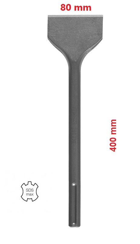 Scalpello piatto da muro attacco SDS- MAX da 80 mm Einhell 