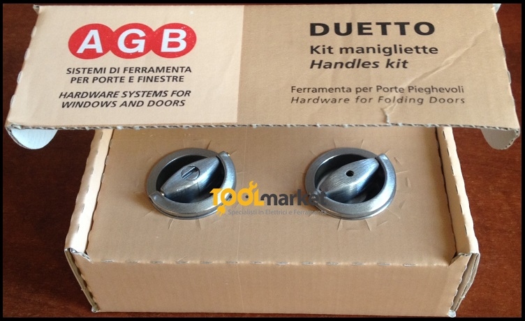Kit maniglie tonde per porta a libro Duetto 34 B029020010