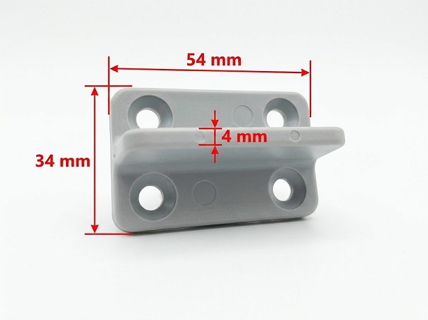 Guida nasello  pesante per kit porta scorrevole Geco Sliding