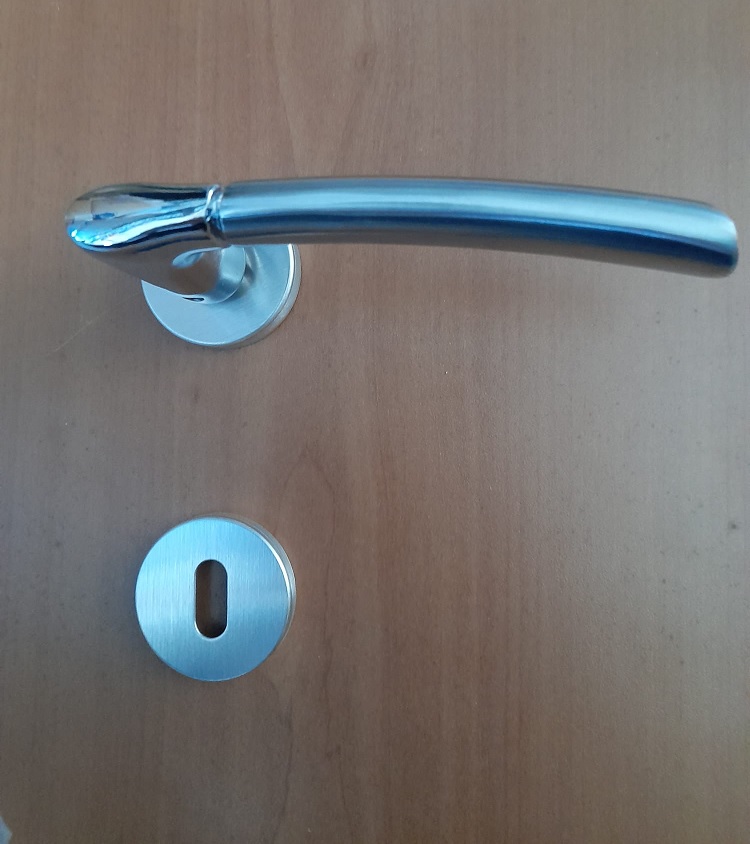 Maniglia in alluminio Cottali serie Alu 1  cromo/cromosatinata
