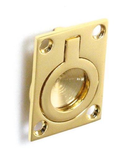 Maniglia per porta a libro anello oro opaco