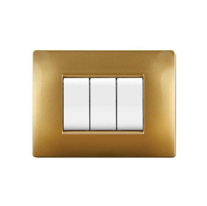 Placca copri interruttore sabbia oro Mylife Q ecl2883