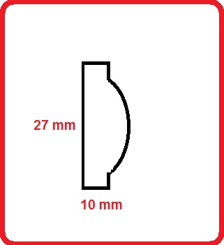 Cornice intagliata 03M331402767 da 2.44 mt