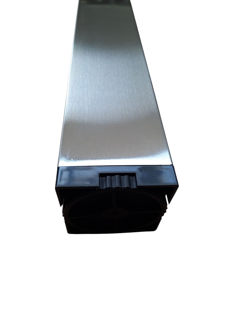 Piede penisola nichelato  quadro 80 x 80 regolabile art. 265R.18.680.1