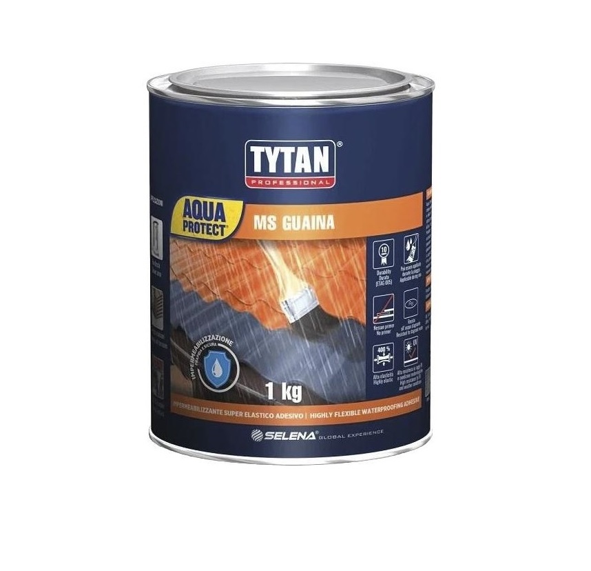 Guaina liquida  elastomerica AQUA PROTECT bianca da kg 1 Tytan