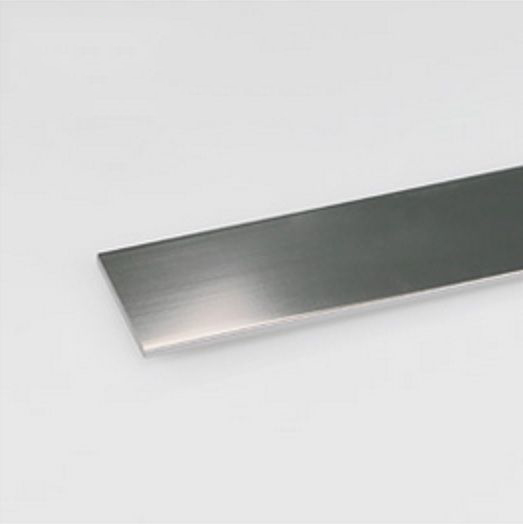 Profilo alluminio lucido piatto - Variante: Larg. 10 mm