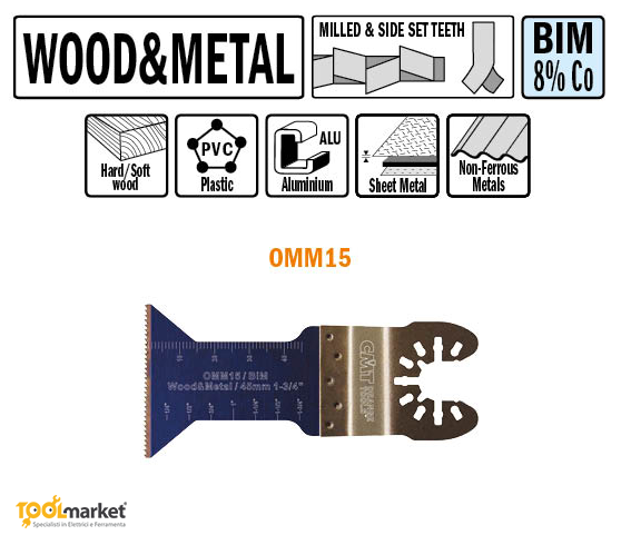 Lama multiutensile OMM15 45mm CMT