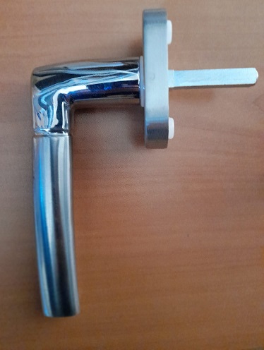 Maniglia in alluminio Cottali serie Alu 1  cromo/cromosatinata