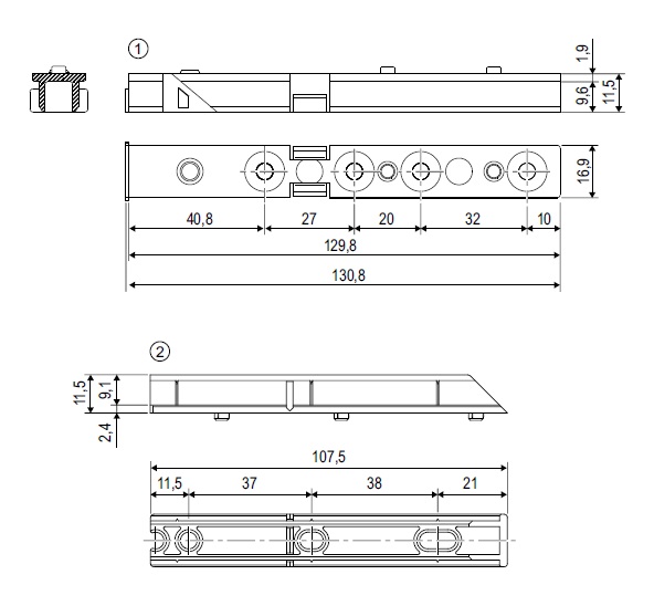 Compensatore per canalino 16/12 A509990000 AGB Artech