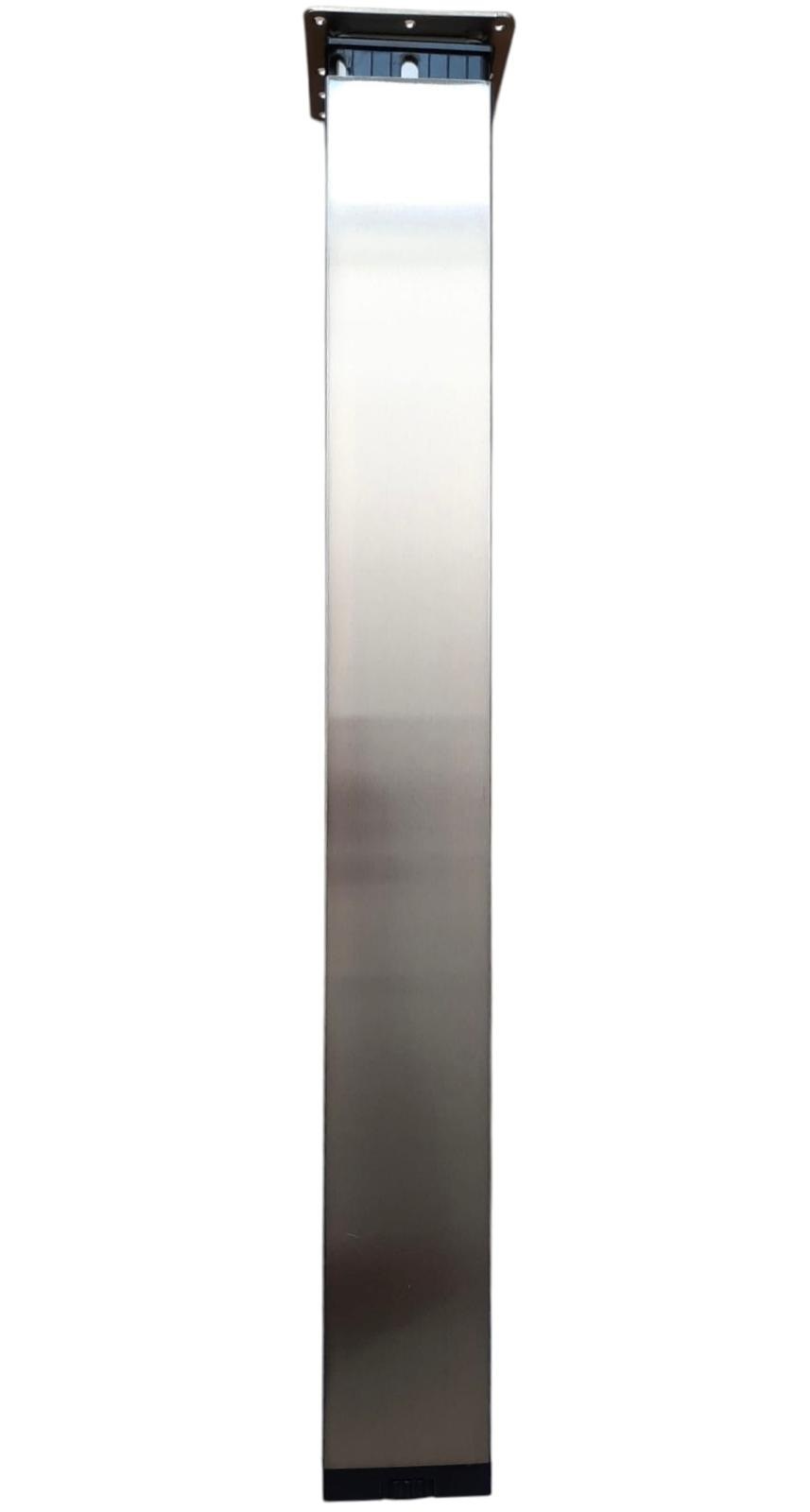 Piede penisola nichelato  quadro 80 x 80 regolabile art. 265R.18.680.1