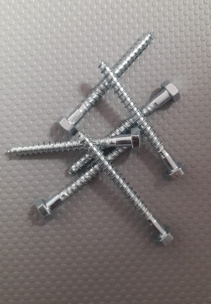 Tirafondi zincati Ø 6 mm