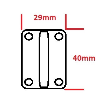 Guida nasello  pesante per kit porta scorrevole 312/A