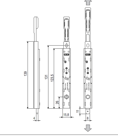 Terminale invertitore inferiore W501950111 Artech AGB