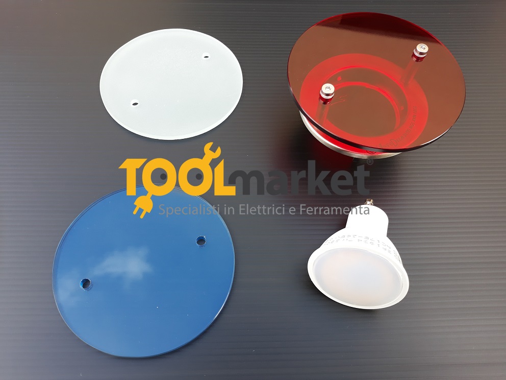 Faretto incasso LED set 3 pz con vetri intercambiabili 59363/17/55 MASSIVE