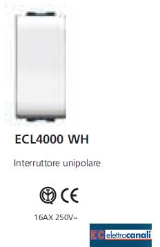 Interruttore LIFE WH ECL4000WH