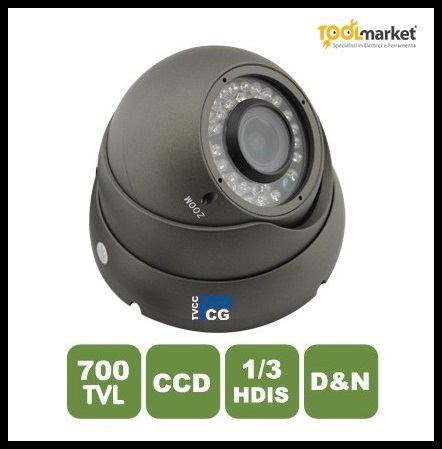 Telecamera DOME varifocale 2,8-12mm