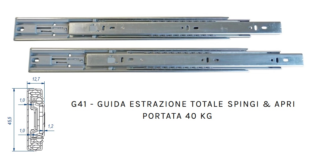 Guide estrazione totale cuscinetti premi-apri G41