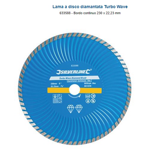 Disco diamantato 230mm tool