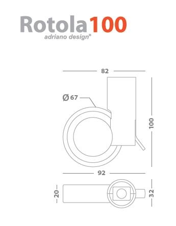 Ruota ROTOLA100 OgtM