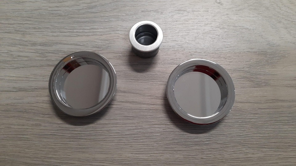 Kit maniglie tonde incasso Ø 48 mm