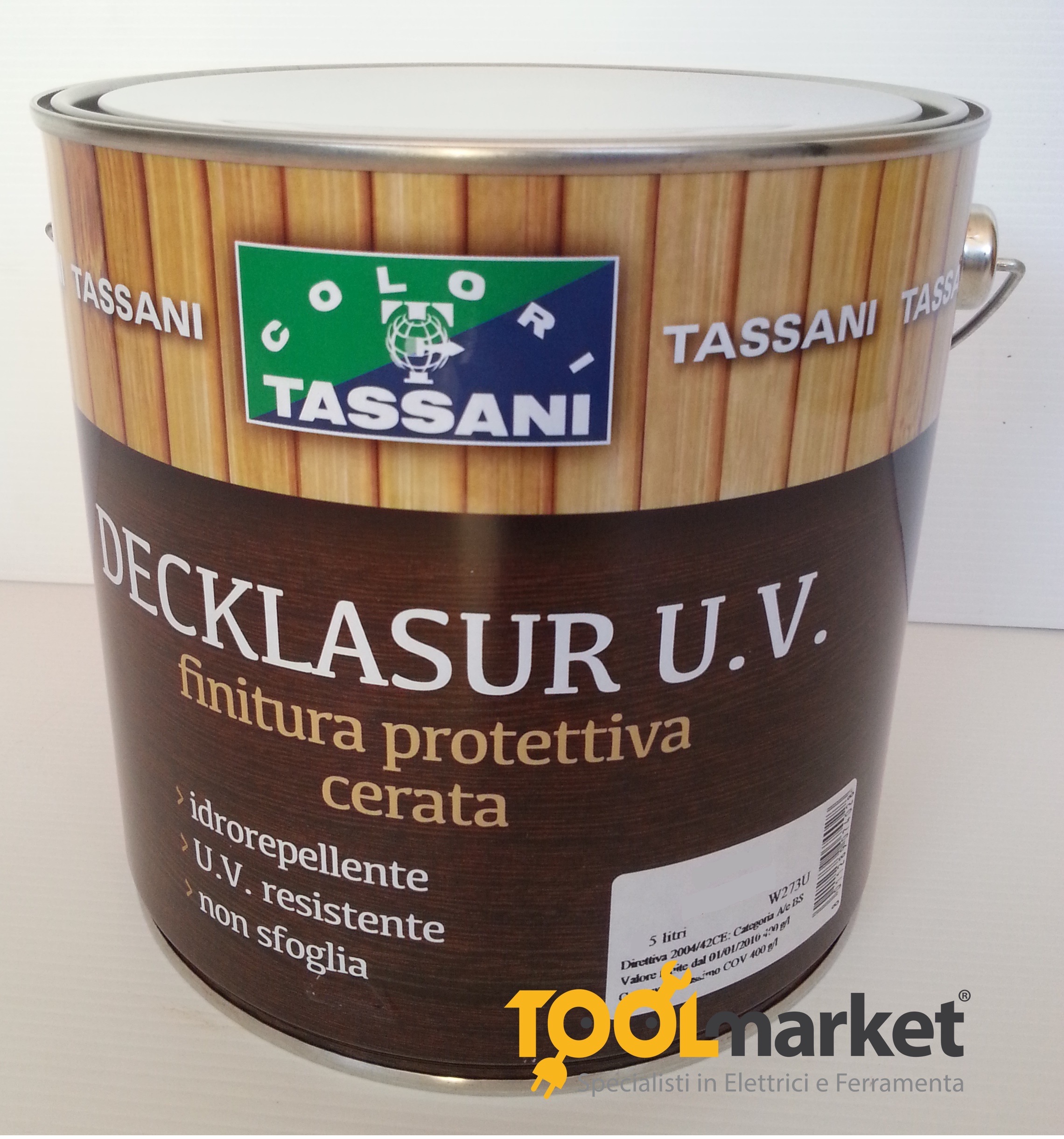 Vernice protettiva cerata Decklasur lt 2,5  Tassani