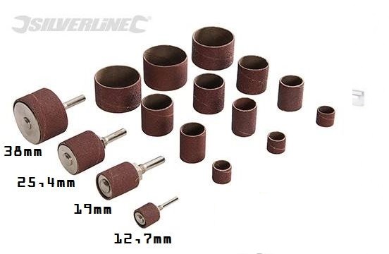 Rulli abrasivi 4 misure con ricambi Tool