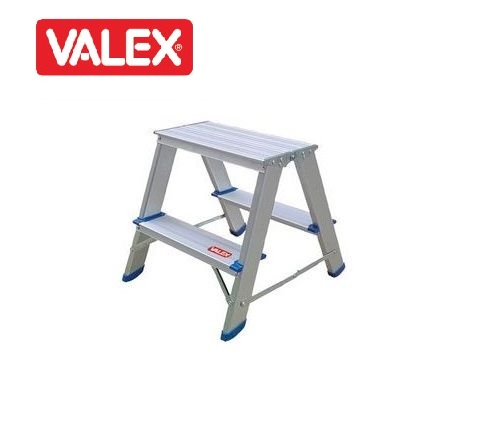 Scaletta doppia in alluminio 2 gradini VALEX 1500174