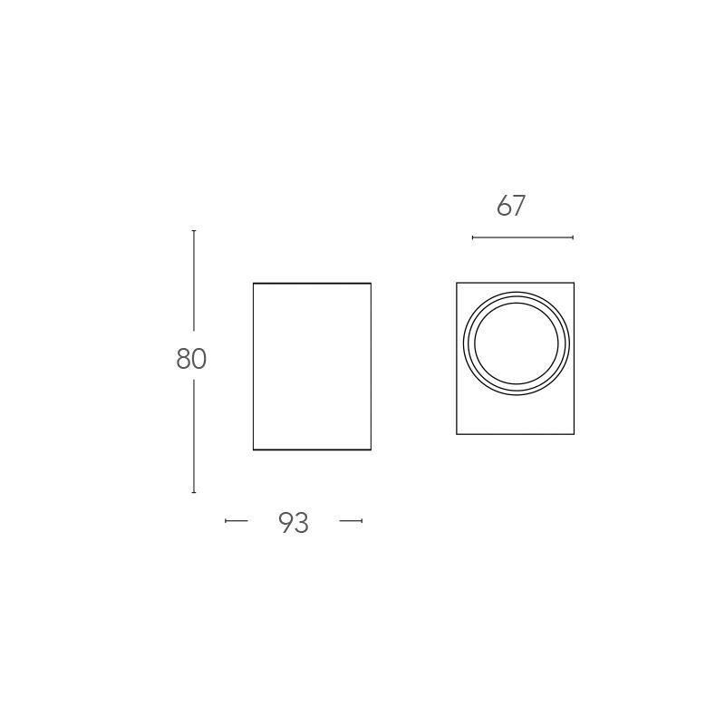 Applique Qubo AP1 GU10 IP54