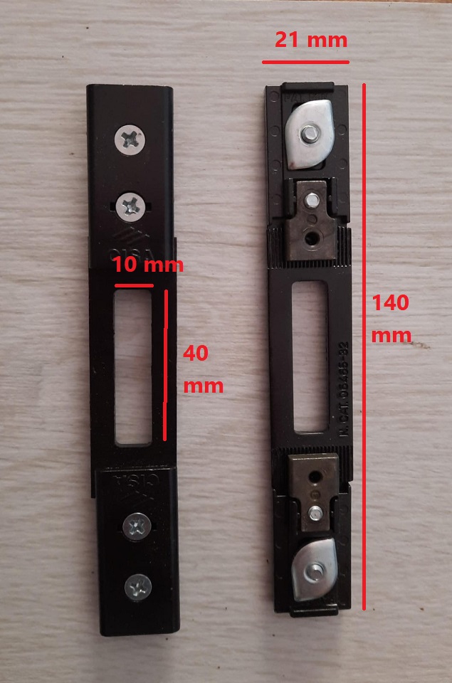 Contropiastra CISA registrabile metallo cod 06465-32