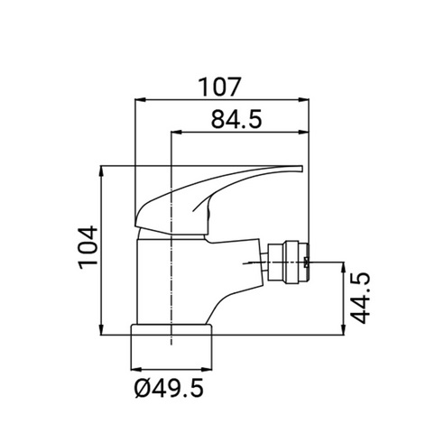 Rubinetto per bidet mix EVA SCARUB0730CR 