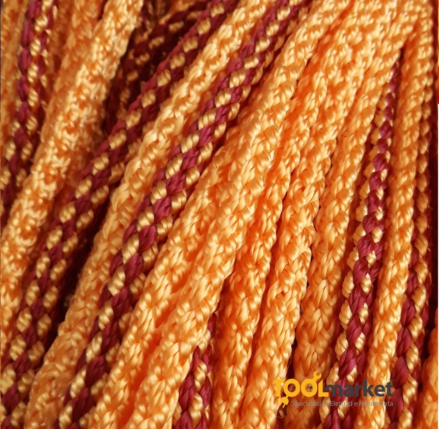 Tenda antimosche STRING cordone ritorto 120 x 230 arancione-oro